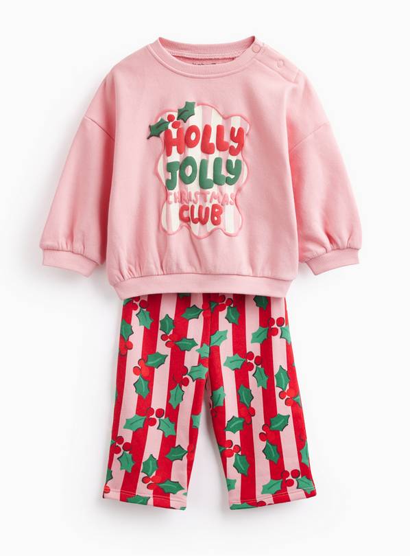 Holly Jolly Christmas Club Pyjama Set 9-12 months